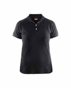 Blaklader 3390 Ladies Two Tone Pique Polo Shirt (Black)