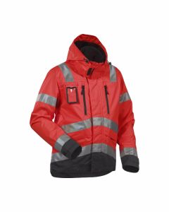 Blaklader 4837 High Vis, Waterproof Jacket (Red/Black)