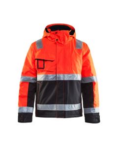 Blaklader 4870 Winter Jacket High Vis - Waterproof, Quilt Lined (Red/Black)