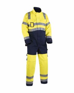 Blaklader 6373 High Visibility Overall (Yellow/Navy Blue)