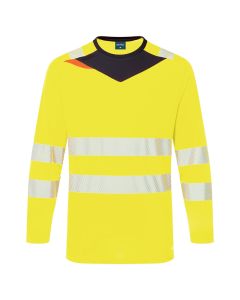 Portwest DX416 DX4 Hi-Vis T-Shirt L/S - (Yellow/Black)