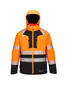 Portwest DX430 DX4 Hi-Vis Class 2 Winter Jacket - (Orange/Black)