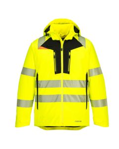 Portwest DX461 DX4 Hi-Vis Winter Jacket - (Yellow/Black)