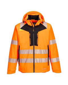 Portwest DX462 DX4 Hi-Vis Rain Jacket  - (Orange)