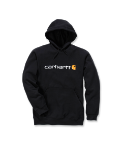 Carhartt 100074 Signature Logo Hoodie - Men's - Black