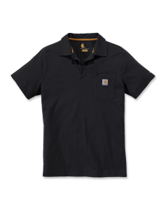 Carhartt 103569 Force Cotton Delmont Pocket Polo Shirt - Men's - Black