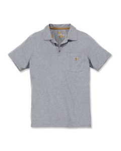 Carhartt 103569 Force Cotton Delmont Pocket Polo Shirt - Men's - Heather Grey