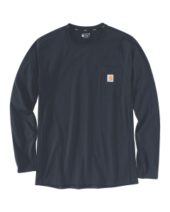 Carhartt 104617 Force Flex Pocket T-Shirt L/S - Men's - Navy