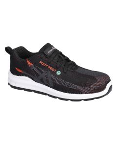 Portwest FC06 Eco Fly Composite Trainer S1PS SR FO (Black/Red)