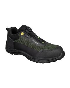 Portwest FE05 Girder Composite Low Shoe S3S ESD SR FO (Black/Green)