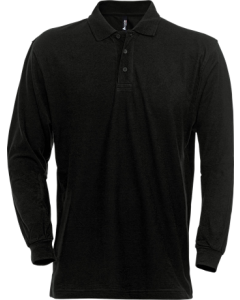 Fristads Acode Heavy Pique Long Sleeve Polo Shirt 1722 (Black)
