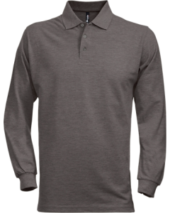 Fristads Acode Heavy Pique Long Sleeve Polo Shirt 1722 (Dark Grey)