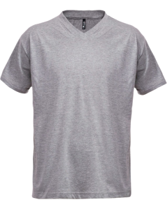 Fristads Acode V-Neck T-Shirt 1913 BSJ (Grey Melange)