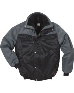 Fristads Icon Winter Pilot Jacket 4813 PP / 100809 - Quilted, Water Repellent (Black/Grey)