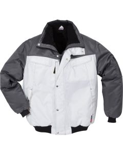 Fristads Icon Winter Pilot Jacket 4813 PP / 100809 - Quilted, Water Repellent (White/Grey)