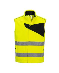 Portwest PW231 PW2 Hi-Vis Fleece Bodywarmer - (Yellow/Black)