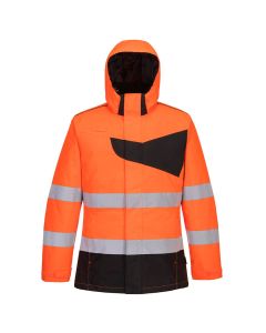 Portwest PW261 PW2 Hi-Vis Winter Jacket - (Orange/Black)
