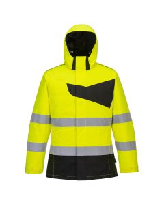 Portwest PW261 PW2 Hi-Vis Winter Jacket - (Yellow/Black)