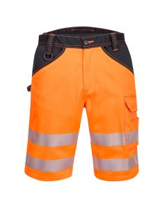 Portwest PW348 PW3 Hi-Vis Shorts - (Orange/Black)