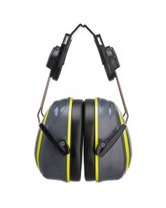 Portwest PW76 HV Hi-Vis Extreme Ear Defenders Medium Clip-On - (Grey/Yellow)