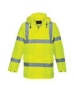 Portwest S160 Hi-Vis Rain Lite Traffic Jacket - Waterproof (Orange or Yellow)