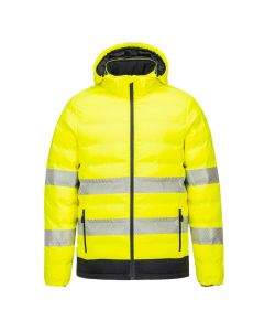 Portwest S548 Hi-Vis Ultrasonic Heated Tunnel Jacket - (Yellow/Black)