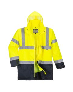 Portwest S766 Hi-Vis 5-in-1 Contrast Essential Jacket  - (Yellow/Black)
