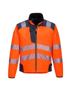 Portwest T402 PW3 Hi-Vis Softshell Jacket (3L) - (Orange/Grey)