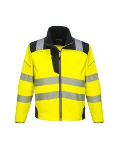 Portwest T402 PW3 Hi-Vis Softshell Jacket (3L) - (Yellow/Black)