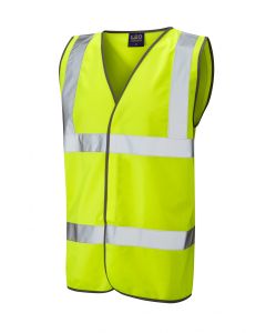 Leo Workwear TARKA ISO 20471 Class 2 Waistcoat - Hi Vis Yellow