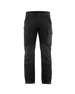 Blaklader 1422 4-Way-Stretch Service Trousers (Black/Dark Grey)
