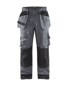 Blaklader 1504 Craftsman Polyester/Cotton Trousers with Nail Pockets (Grey/Black)