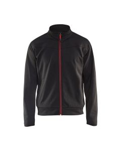 Blaklader 3362 Sweatshirt With Full Zip (Black/Red)