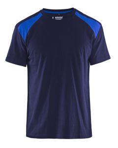 Blaklader 3379 T-Shirt (Navy Blue/Cornflower Blue)