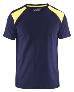 Blaklader 3379 T-Shirt (Navy Blue/Yellow)