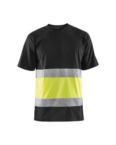 Blaklader 3387 High Vis T-Shirt Class 1 (Black/High Vis Yellow)