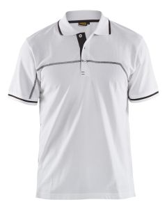 Blaklader 3389 Pique Polo Shirt (White/Dark Grey)