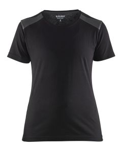 Blaklader 3479 Womens Two Tone T-Shirt (Black / Dark Grey)