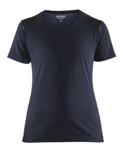 Blaklader 3479 Womens Two Tone T-Shirt (Dark Navy / Black)