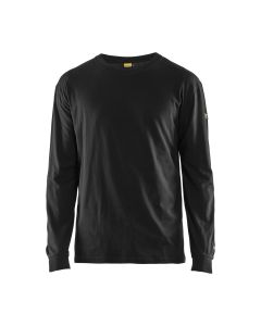 Blaklader 3483 Flame Retardant Long-Sleeve T-Shirt (Black)