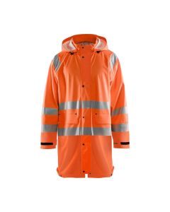 Blaklader 4324 Rain Jacket High Vis Level 1 - Waterproof, Windproof (Orange)