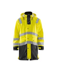 Blaklader 4326 Rain Coat High Vis Level 3 - Waterproof, Windproof (Yellow/Black)