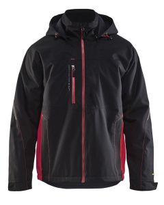 Blaklader 4790 Shell Jacket - Waterproof, Windproof (Black/Red)