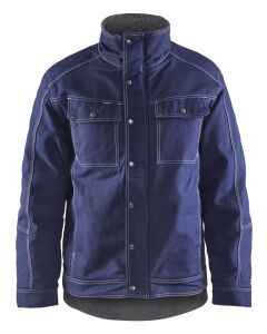 Blaklader 4815 Winter Jacket 100% Cotton Twill - Warm Pile Lining (Navy Blue)