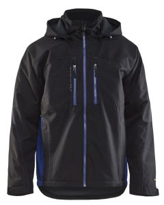 Blaklader 4890 Functional Jacket - Waterproof, Lined (Black/Cornflower Blue)