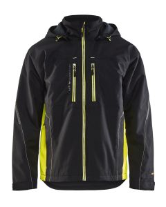 Blaklader 4890 Functional Jacket - Waterproof, Lined (Black/Yellow)
