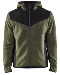 Blaklader 5940 Knitted Jacket with Softshell (Autumn Green / Black)