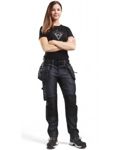 Blaklader 7990 Ladies Craftsman Trouser X1900 Stretch (Navy Blue/Black)