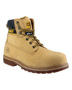 Caterpillar Holton Leather Goodyear Welted Safety Boot - S3 HRO SRC (Honey)