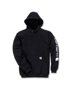 Carhartt K288 Sleeve Logo Hoodie Sweatshirt - Men's - Black